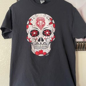 University of New Mexico Lobos sugar skull